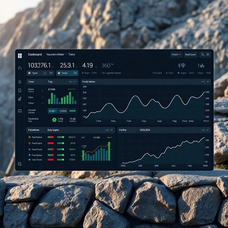Predogled nadzorne plošče trading bota s prikazom performančnih metrik